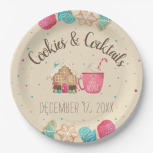 Assiettes En Carton Cookie Swap Christmas Cookies & Cocktails Party