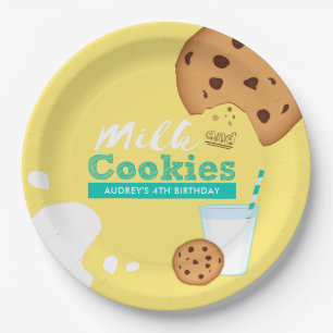 Assiettes En Carton Cookies au lait et au chocolat Cookies Anniversair