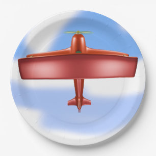 Assiettes En Carton Cool Aventurier Flying Red Uproar Plaque papier
