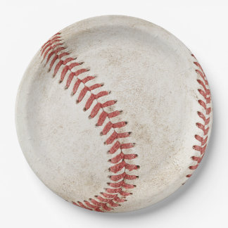 Assiettes En Carton Cool rustique baseball Équipe Sport Moderne