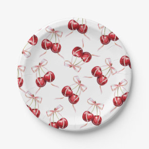 Assiettes En Carton Coquette Cherry