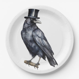 Assiettes En Carton Corbeau