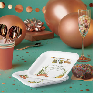 Assiettes En Carton Corde à linge Bobine Excitée Baignoire bébé Pêche