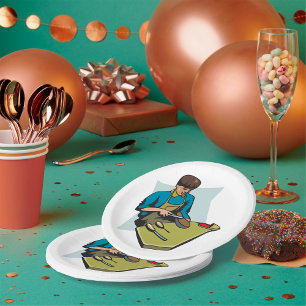 Assiettes En Carton Cordonnier Réparateur de Chaussures Bottier Vintag
