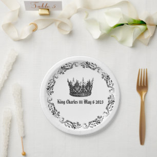 Assiettes En Carton Coronation King Charles 111 Mai 2023 Plaques de pa