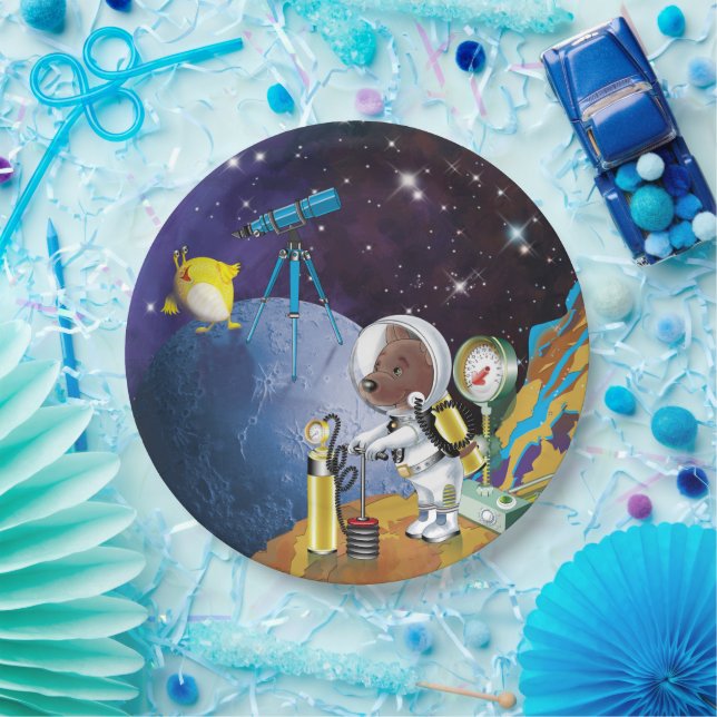 Assiettes En Carton cosmos (Fête)