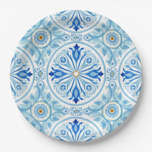 Assiettes En Carton Côte Amalfitaine Italie Carrelage Méditerranéen Ma