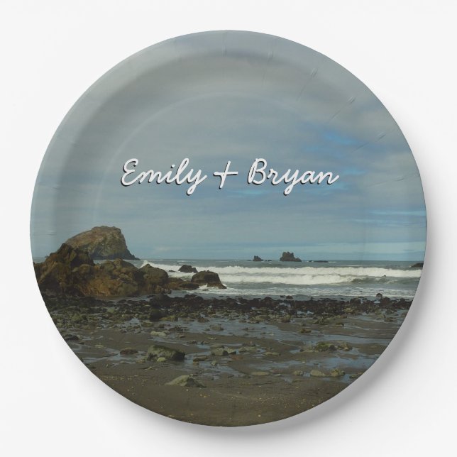 Assiettes En Carton Côte du Pacifique à Redwood National Park (Devant)