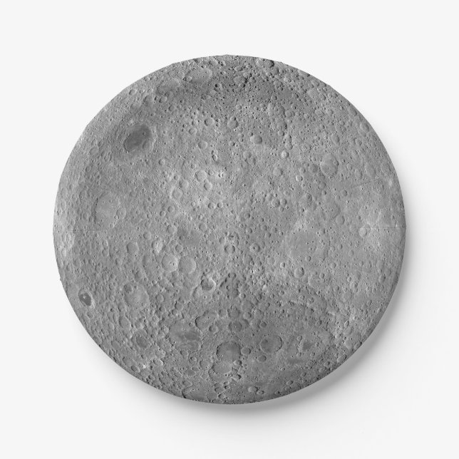 Assiettes En Carton Côté foncé ou lointain des plaques de papier lune (Devant)