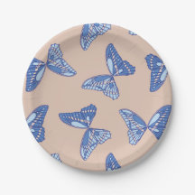 Cottagecore Papillons Bleus et Tannés