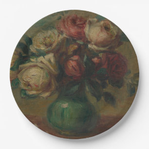 Assiettes En Carton Cottagecore Renoir Floral Art Vintage Rose