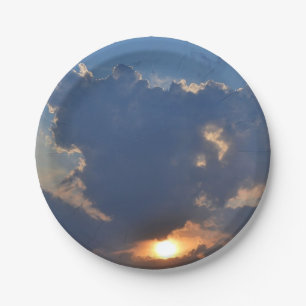 Assiettes En Carton Coucher de soleil avec formation Teacup Cloud par 