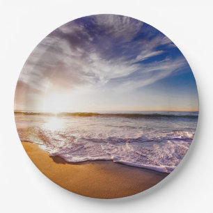 Assiettes En Carton Coucher de soleil en Californie...époustouflant