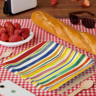 Assiettes En Carton Couleur d'aquarelle colorée