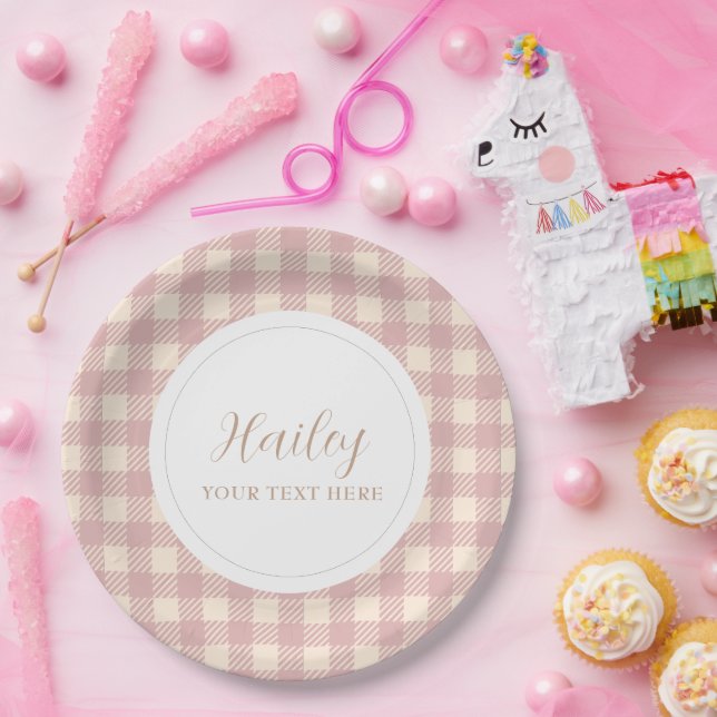 Assiettes En Carton Couleur lavande bébé fille anniversaire couleur li (Fête)