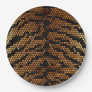 Assiettes En Carton Couleur Motif Tiger
