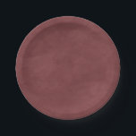 Assiettes En Carton Couleur rose simple Terra Rosa Aquarelle modifiabl<br><div class="desc">Aquarelle en Terra Rosa Rose Couleur rose Éditable Plaques de papier Mariage. Vous pouvez changer l'arrière - plan en n'importe quelle couleur pour correspondre à votre thème ! Ce design mariage moderne a une belle texture aquarelle, et des couleurs riches qui sont parfaites pour l'automne. Montrée dans la couleur rose...</div>