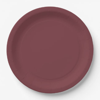 Assiettes En Carton Couleur rouge Vin solide