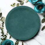 Assiettes En Carton Couleur Turquoise foncée simple Aquarelle modifiab<br><div class="desc">Aquarelle en couleur Turquoise foncée - Plaques Mariages modifiables. Vous pouvez changer l'arrière - plan en n'importe quelle couleur pour correspondre à votre thème ! Ce design mariage moderne a une belle texture aquarelle, et des couleurs riches qui sont parfaites pour l'automne. Montrée dans la couleur Turquoise foncée, la collection...</div>