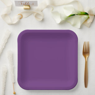 Assiettes En Carton Couleur violet
