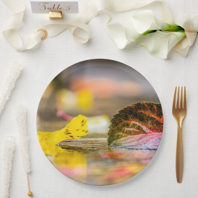 Assiettes En Carton Couleurs d'automne (Mariage)