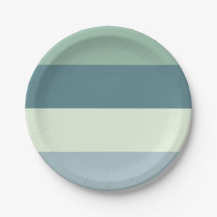 Assiettes En Carton Couleurs relaxantes Rayures