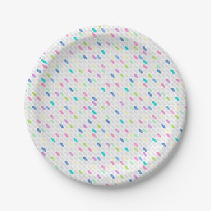 Assiettes En Carton Couleurs rétro sans couture cercles design pois pa