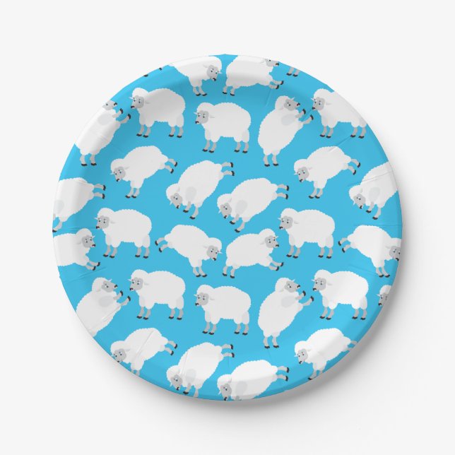 Assiettes En Carton Counting Sheep (Devant)