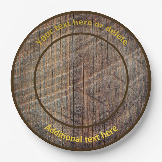 Assiettes En Carton Country Farm Croisière Coq Fête Personnalisée (Devant)