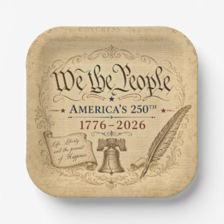 Assiettes En Carton Coupe We the People