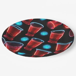 Assiettes En Carton Coupes rouges Beer Bash