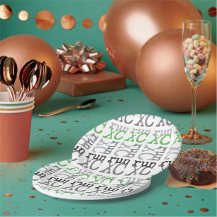 Assiettes En Carton Courant inter-pays - Vert - Exécution XC