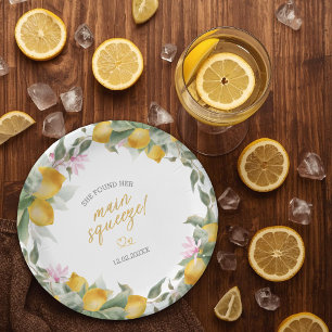 Assiettes En Carton Couronne de Citron Coup de Pouce pour Enterrement
