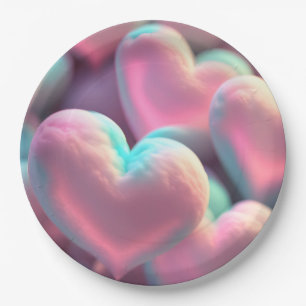 Assiettes En Carton Coussin d'amour
