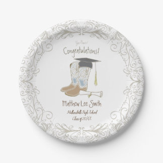 Assiettes En Carton Cowboy Cowgirl Graduation Country Western Party