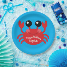 Crabe Anniversaire Soirée Cartoon Enfants