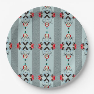 Assiettes En Carton Crânes et araignées