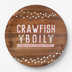 Assiettes En Carton Crawfish Boil Couples Russe Engagement Party