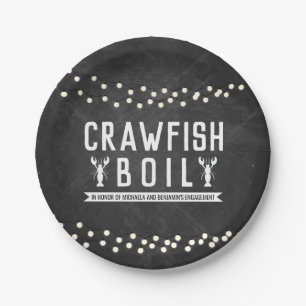 Assiettes En Carton Crawfish Boil Couples Show Engagement Party