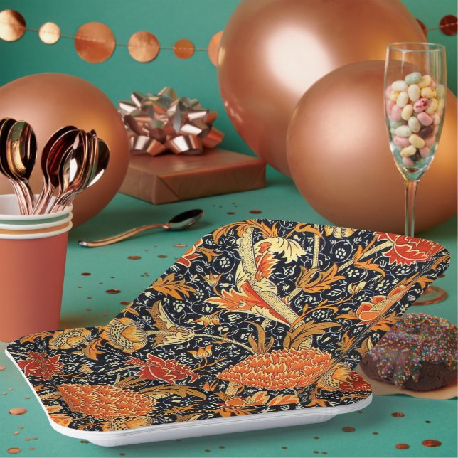 Assiettes En Carton Cray par William Morris (Multi)