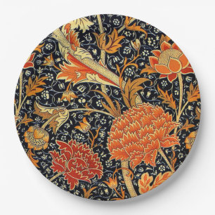 Assiettes En Carton Cray, un design vintage de William Morris