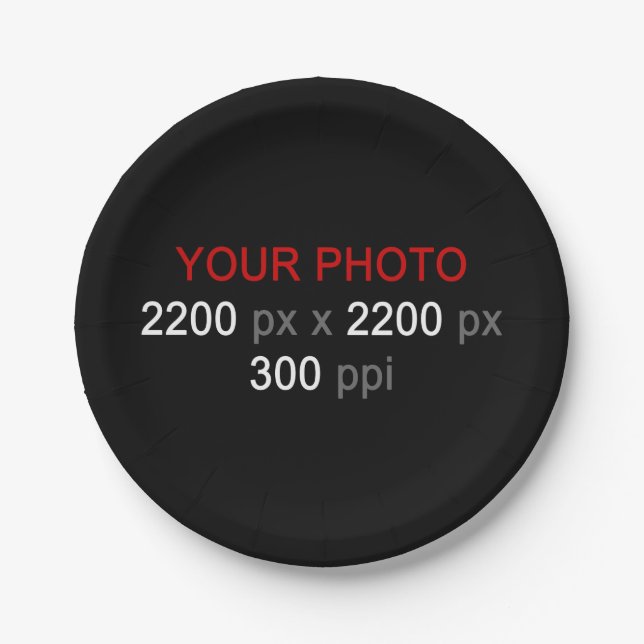 Assiettes En Carton Création personnelle (Devant)