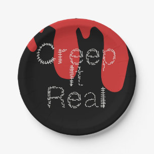 Assiettes En Carton Creep it Real Main Drag Police Blood Halloween