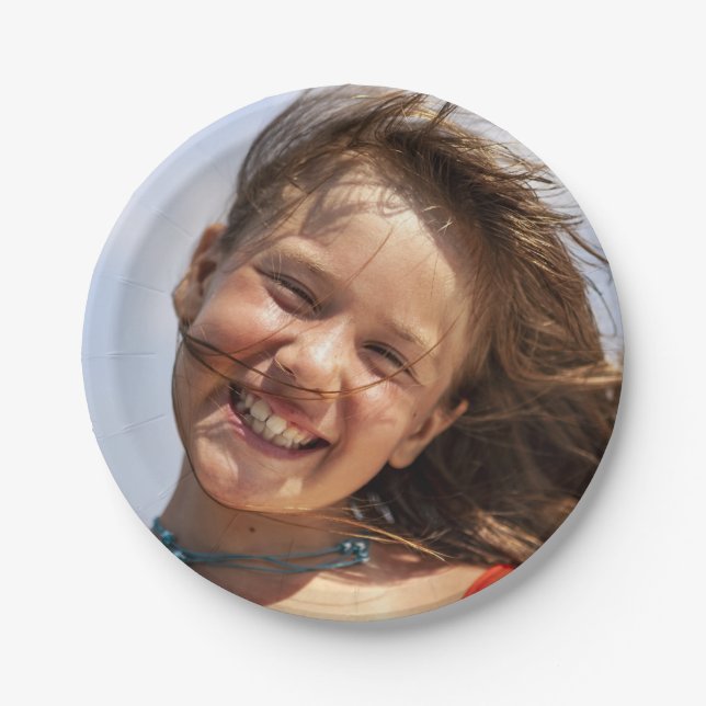 Assiettes En Carton Créer votre propre photo de famille personnalisée (Devant)