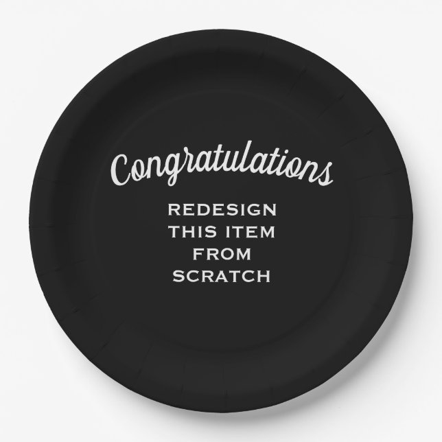 Assiettes En Carton Créez votre propre (Devant)