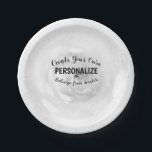 Assiettes En Carton Créez votre propre<br><div class="desc">Arrière - plan montré : Grey Bubble Bokeh Créez vos propres trucs de haute qualité personnalisés ! Customisez cet article avec votre propre texte personnalisé ou reconcevez entièrement à partir de zéro en remplaçant notre image par la vôtre.</div>
