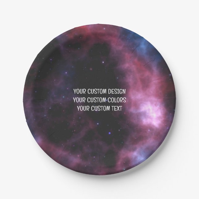 Assiettes En Carton Créez votre propre personnalisation (Devant)