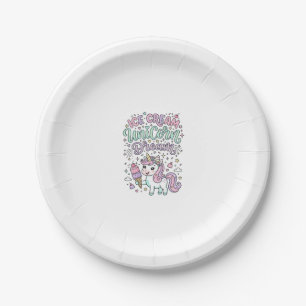 Assiettes En Carton Crème Glacée Licorne Rêve de Licorne Mignon Produi