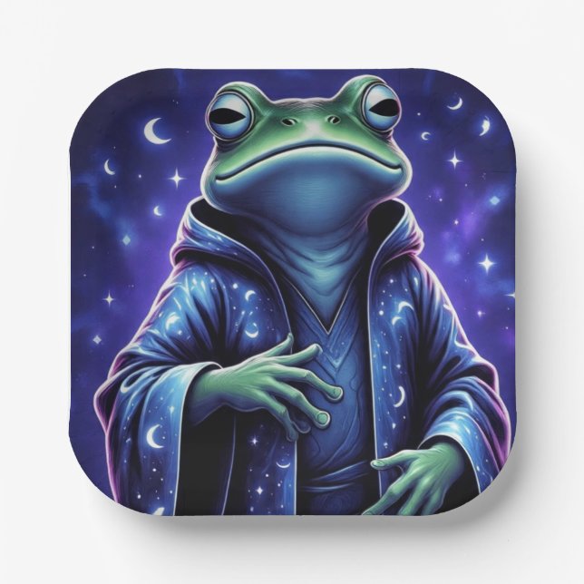 Assiettes En Carton CrescentMoonFrog  (Recto)