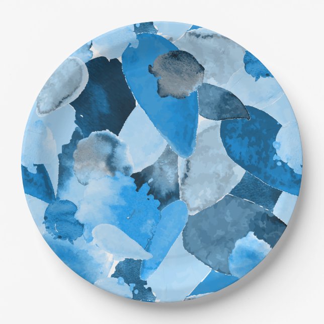 Assiettes En Carton Crête de couleur 6 (Devant)